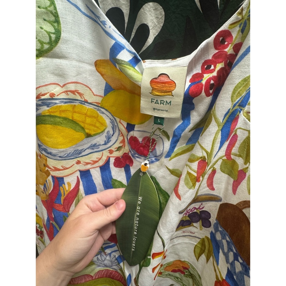 FARM Rio Multicolor Citrus & Botanical Print Sundress - Picture 5 of 5